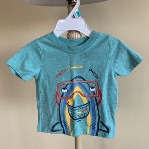 💰10/$50💰12 Months Shark Graphic Teal Toddler T-Shirt